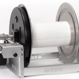 KR1A12E Kings 12" Aluminum Electric Hose Reel with SS Manifold