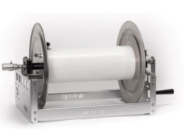 KR1A18 Kings 18" Aluminum Manual Hose Reel with SS Manifold (5000PSI)