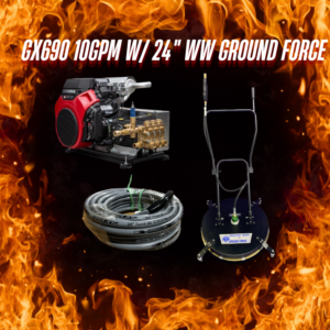 GX690 10GPM WW Ground Force 24" 200ft Fierce Jet Single Wire