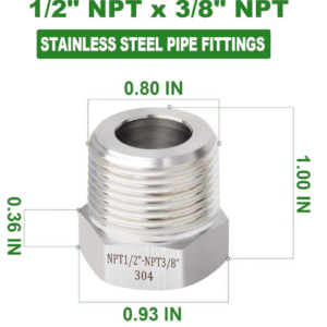1/2" x 3/8" Bushing