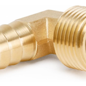 90 Degree Elbow Hose Barb Fittings 3/8" Barb x 1/2" NPT Male Thread Adapter