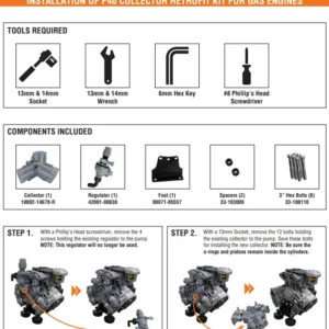 NEW STYLE P40 COLLECTOR RETROFIT KIT FOR GAS ENGINES